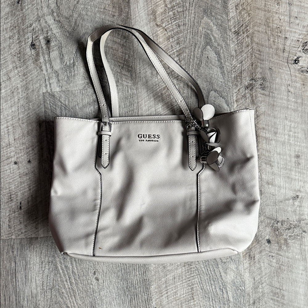 GUESS Elegant Gray Tote Bag